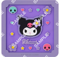Sanrio Characters Clear Rubber Coaster Set of 5 Japan / Cinnamoroll / Kuromi / PompomPurin/ Hello Kitty/ My Melody