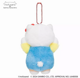 Mofusand x Sanrio Characters Hello Kitty Plush Mascot Toy Doll Keychain Japan