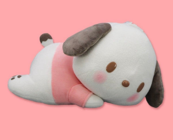 Pochacco Nesoberi BIG 35cm Plush Doll Fluffy Sanrio Furyu