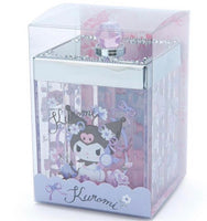 Kuromi Cosmetic Case Organizer Box Cotton Box Desk Organizer Japan Sanrio