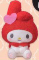 My Melody and Kuromi Fluffy Heart Series Plush 19cm Japan