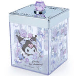 Kuromi Cosmetic Case Organizer Box Cotton Box Desk Organizer Japan Sanrio