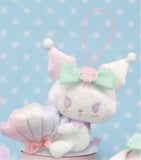 My Melody/ Kuromi /  Shiny Shell Mascot Sea Shell Colorful Fantasy Mascot Doll Plush 9cm Japan