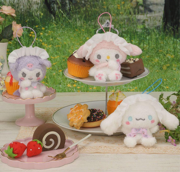My Melody / Kuromi / Cinnamoroll Sweety Lolita Cafe Mascot 10cm Japan Sega