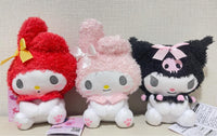 My Melody and Kuromi Fluffy Ribbon Plush 17cm Japan