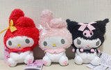 My Melody and Kuromi Fluffy Ribbon Plush 17cm Japan