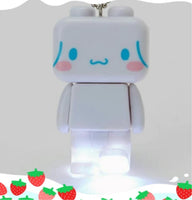 Cinnamoroll Robot LED Flashlight Keychain Chain Japan