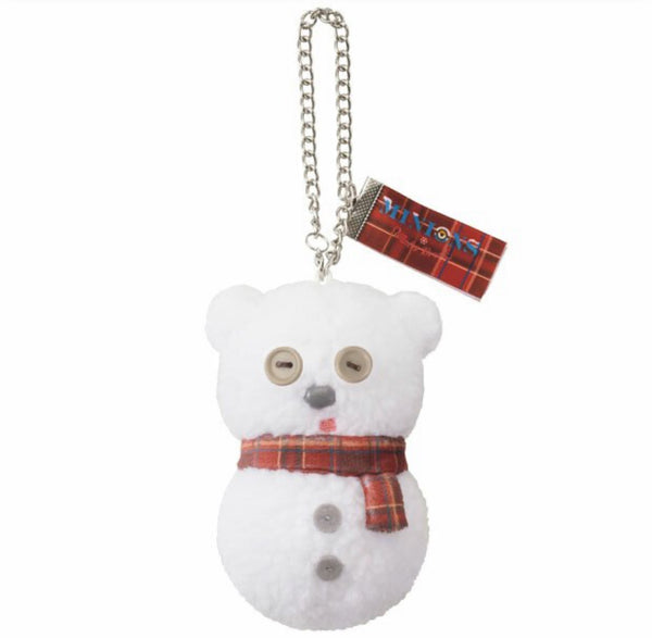 Minion Snowman Mascot Keychain  Universe Studio Japan