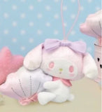 My Melody/ Kuromi /  Shiny Shell Mascot Sea Shell Colorful Fantasy Mascot Doll Plush 9cm Japan