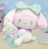 My Melody/ Kuromi /  Shiny Shell Mascot Sea Shell Colorful Fantasy Mascot Doll Plush 9cm Japan