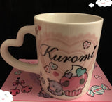 Kuromi Heart Mug Cup Japan Sanrio