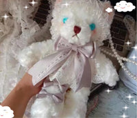 Bear Lolita Lace Bear Crossbody bag 2 in 1 Adorable Bag/Plush 30cm , 38cm