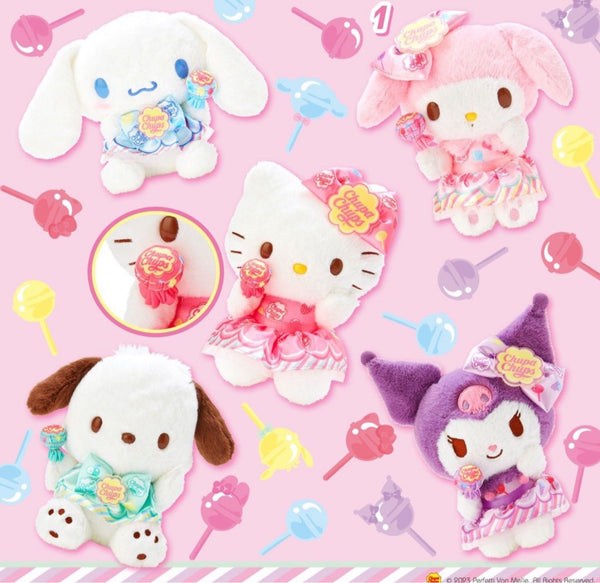 Sanrio X Chupa Chups | Kuromi | My Melody | Hello Kitty | Cinnamoroll |Pochacco | Chupa Chups Plush Doll