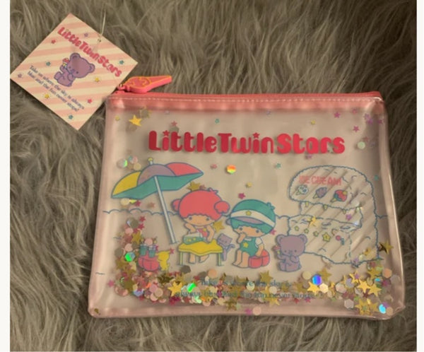 Little Twin Stars Cosmetics Pouch Storage Pouch Stationary Case Pouch Japan