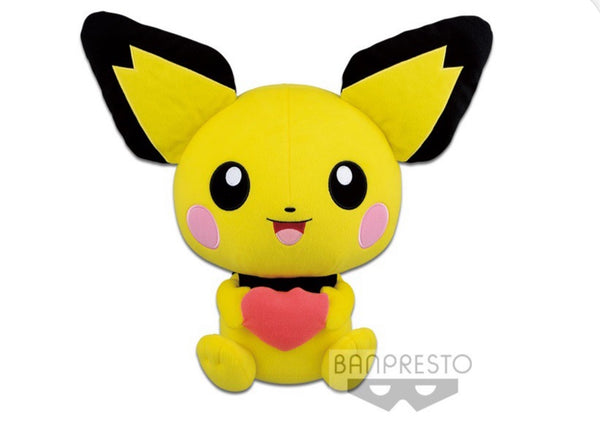 Pikachu Pokemon Heart / Love Plush 30cm Japan