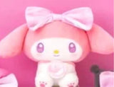 Kuromi and My Melody Romantic Rose Series  Plush 15cm Japan Sanrio