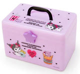 Kuromi Box with Handle Stowage Box Japan Sanrio